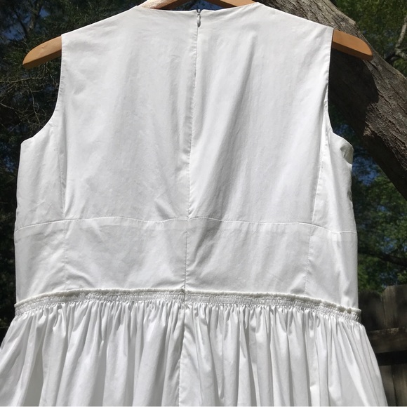 The Row White Cotton Poplin Midi Dress Resort 2015 - Picture 8 of 10